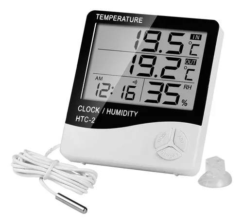 Ker Germany reloj termohigrometro digital sonda temperatura humedad Htc2 incluye calibración