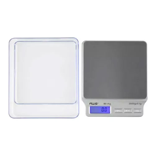 Balanza Max 2000g 0,1g Gramera Digital Portatil Aws Sc-2kg
