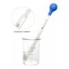 6 Piezas Pipetas Largas De Vidrio Cuentagotas Graduado